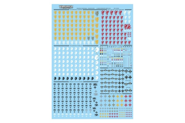Kingdom Of Bretonnia Transfer Sheet ---- Webstore Exclusive