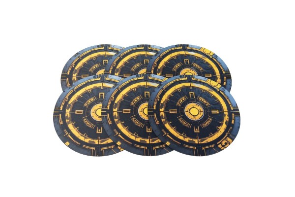 Rubber Objective Markers - Fusion Pod - Set Of 6