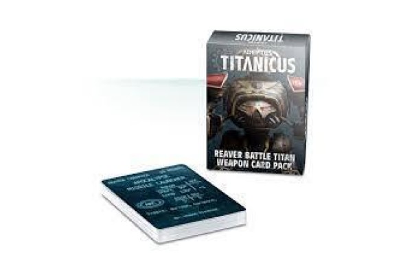 Adeptus Titanicus: Reaver Battle Titan Weapon Card Pack ---- Webstore Exclusive