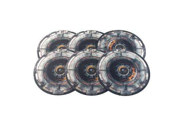 Rubber Objective Markers - Core - Set Of 6