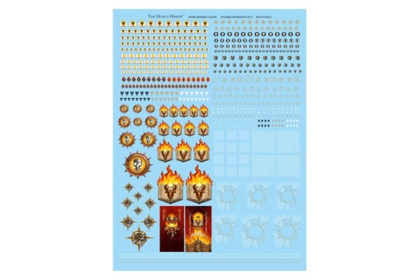 Word Bearers Legion Transfer Sheet ---- Webstore Exclusive