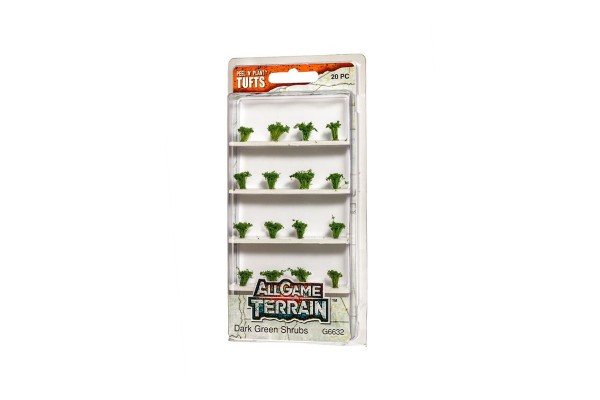Dark Green Shrubs Tufts - Woodland Scenic