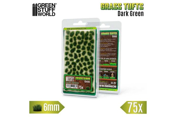 Static Grass Tufts 6 Mm - Dark Green