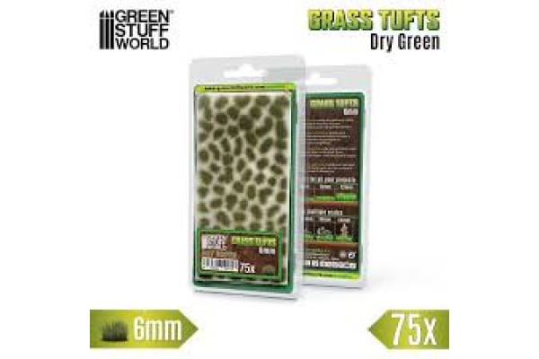 Static Grass Tufts 6 Mm - Dry Green
