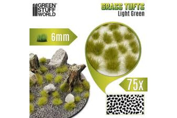 Static Grass Tufts 6 Mm - Light Green