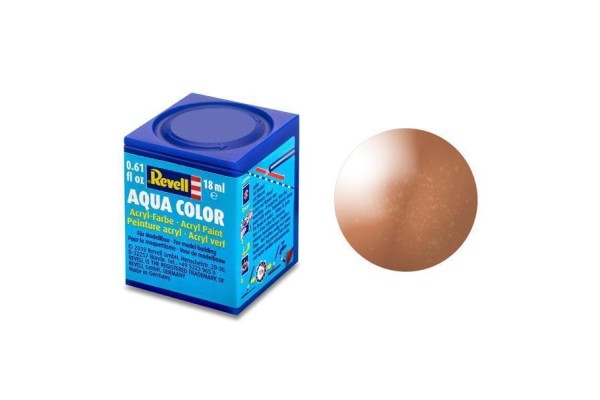 Koper Metallic Aqua Color 18 Ml Revell Modelbouwverf Op Waterbasis