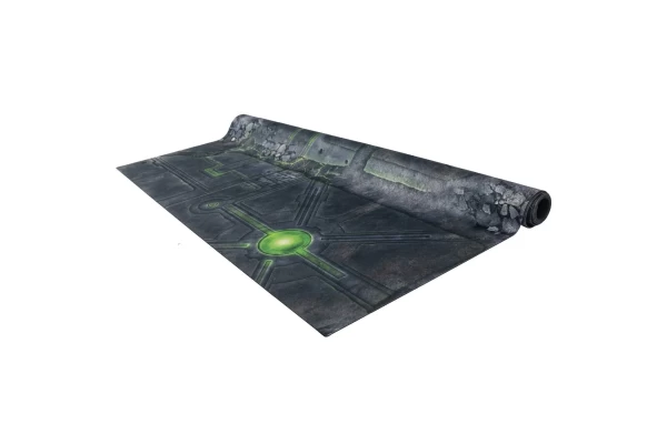 Deathworld Tomb 44 Inchx60 Inch / 112X152 Cm Single-Sided Rubber Mat With Grid