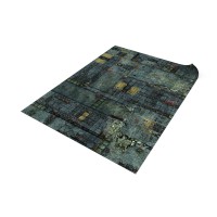 Fallen City 44 Inchx60 Inch / 112X152 Cm - Single-Sided Rubber Mat With Grid
