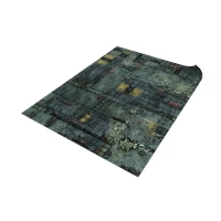 Fallen City 44 Inchx60 Inch / 112X152 Cm - Single-Sided Rubber Mat With Grid