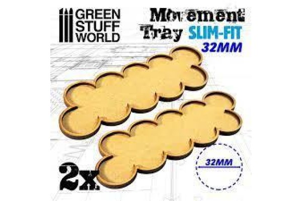 Mdf Movement Trays 32Mm X 10 - Slim-Fit Mdf Movement Trays 32Mm X 10 - Slim-Fit