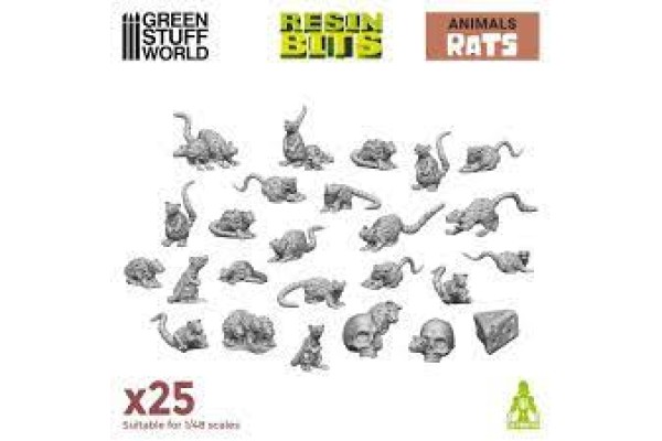 3D Printed Set - Small Rats