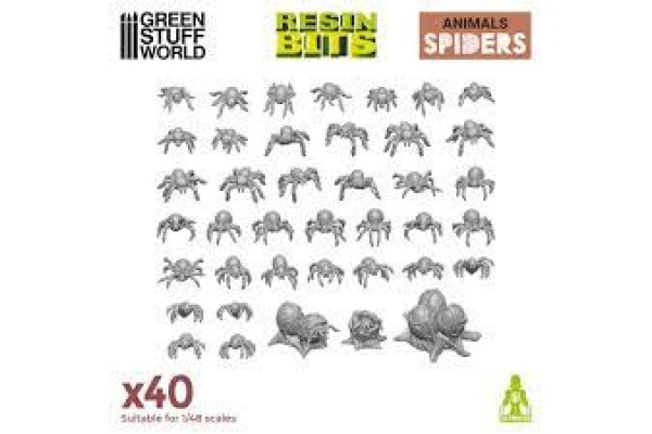 3D Printed Set - Small Spiders