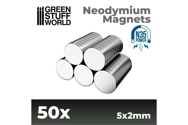 Neodymium Magnets 5X2Mm - 50 Units (N35)