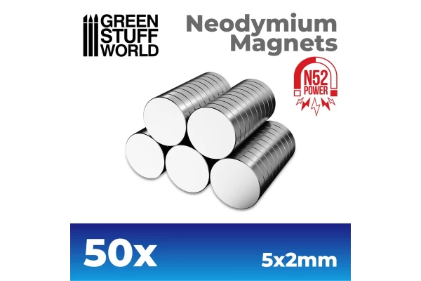 Neodymium Magnets 5X2Mm - 50 Units (N52)