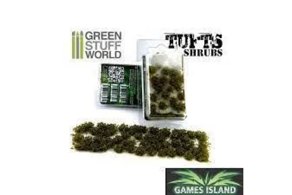 Shrubs Tufts - 6Mm Self-Adhesive - Dark Green