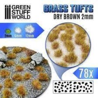 Grass Tufts - 2Mm Self-Adhesive - Dry Brown Grass Tufts - 2Mm Self-Adhesive - Dry Brown