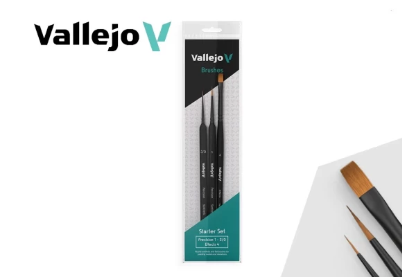 Starter Set I (Round No.1 & 3/0 Triangular Handle Flat No.4 )