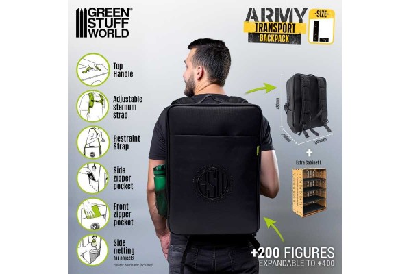 Army Transport Backpack - Green Stuff World