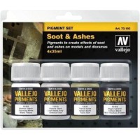 Vallejo Pigment Set Soot & Ashes (4) Vallejo Pigment Set Soot & Ashes (4)