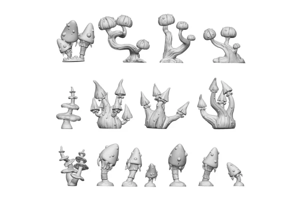 Fantasy Mushrooms 1:48-1:35