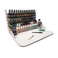 Paint Diplay + Work Station (50X37Cm) W/Vertigal Storage Paint Diplay + Work Station (50X37Cm) W/Vertigal Storage