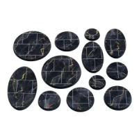 Black Marble Instabases Round 32Mm (10 Pc.)