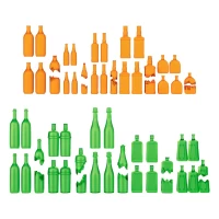 Wine And Beer Bottles Resin Set 1:48