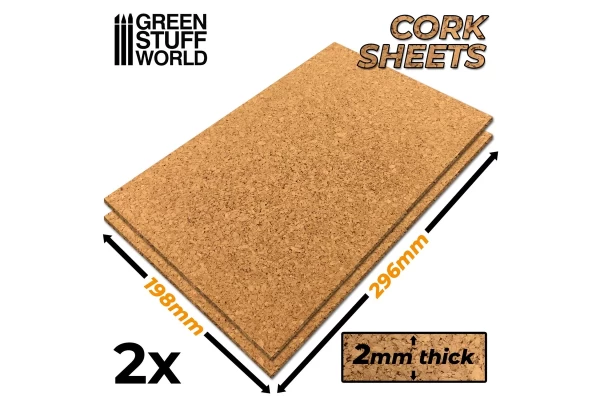 Cork Sheet In 2Mm X2