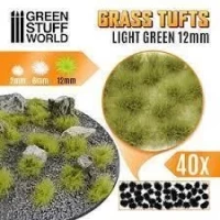 Grass Tufts - 12Mm Self-Adhesive - Light Green