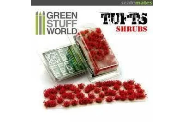 Shrubs Tufts - 6Mm Self-Adhesive - Red Flowers