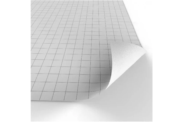 Dry-Erase 1 Square Grid Map - White 32X32