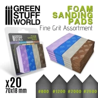 Foam Sanding Pads - Fine Grit Assortment X20 Foam Sanding Pads - Fine Grit Assortment X20