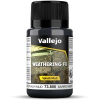 Vallejo Weathering Effects Splash Mud Black 40 Ml Vallejo Weathering Effects Splash Mud Black 40 Ml