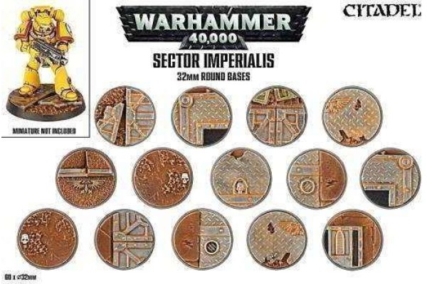 Sector Imperialis: 32Mm Round Bases Sector Imperialis: 32Mm Round Bases