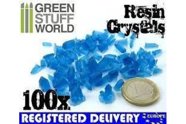 Blue Resin Crystals - Small