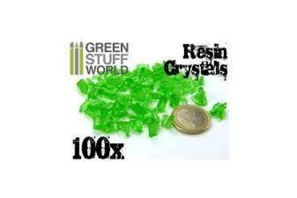 Green Resin Crystals - Small