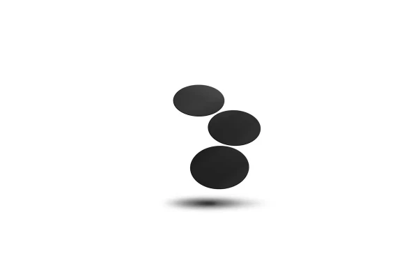 Oval Magnetic Sheet Self-Adhesive - 120X92Mm