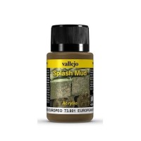 Vallejo Weathering Effects Splash Mud European 40 Ml