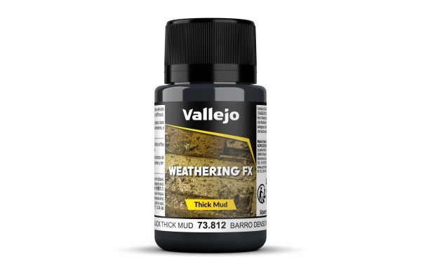 Vallejo Weathering Effects Thick Mud Black 40 Ml