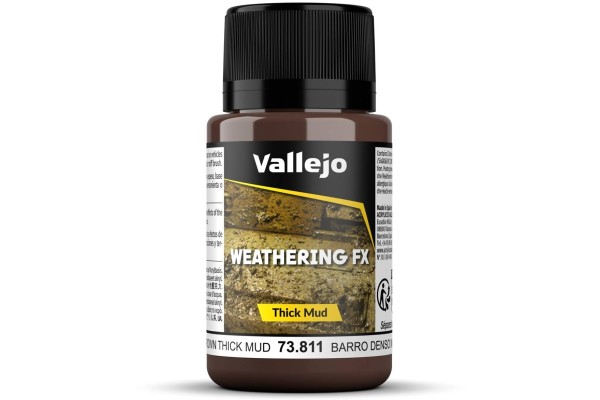 Vallejo Weathering Effects Thick Mud Brown 40 Ml