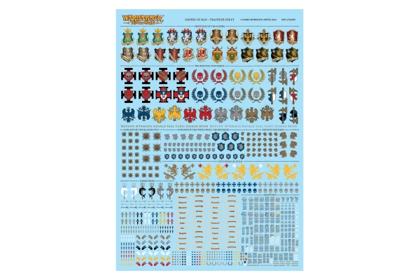 Empire Of Man Transfer Sheet ---- Webstore Exclusive