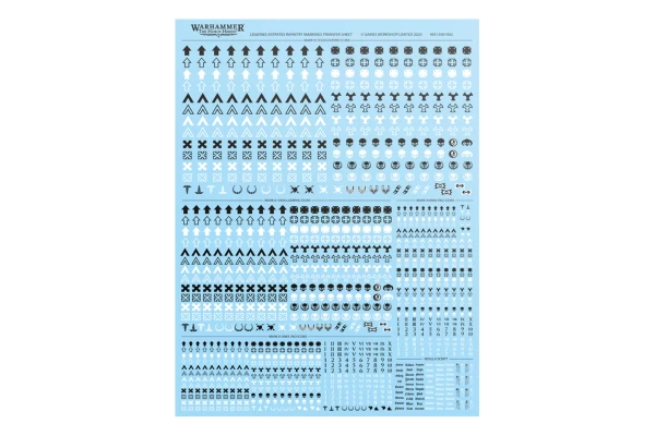 The Horus Heresy: Legiones Astartes Infantry Markings Transfer Sheet ---- Webstore Exclusive