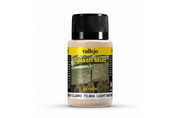 Vallejo Weathering Effects Splash Mud Light Brown 40 Ml