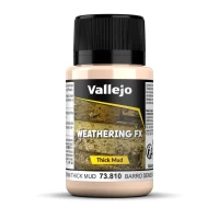 Vallejo Weathering Effects Thick Mud Light Brown 40 Ml