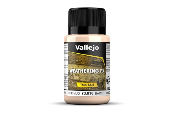 Vallejo Weathering Effects Thick Mud Light Brown 40 Ml