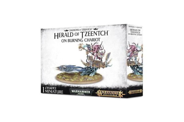 Herald Of Tzeentch On Burning Chariot --- Temporarily Out Of Stock Bij Gw ---- Webstore Exclusive