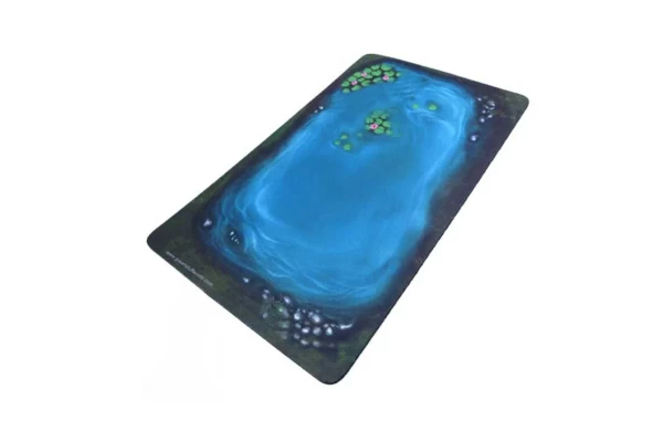 2D Neoprene Terrain - Lake With Leaves