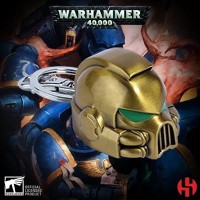 Warhammer 40K Metal Keychain Space Marine Mkvii Helmet Gold Warhammer 40K Metal Keychain Space Marine Mkvii Helmet Gold
