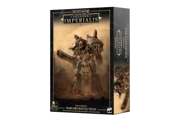 Legions Imperialis: Warlord Titan With Volkite Destructor & Macro-Gatling Blaster