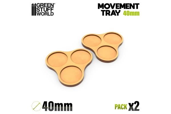 Mdf Movement Trays 40Mm X3 - Skirmish
